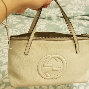 Gucci leather handbag authentic